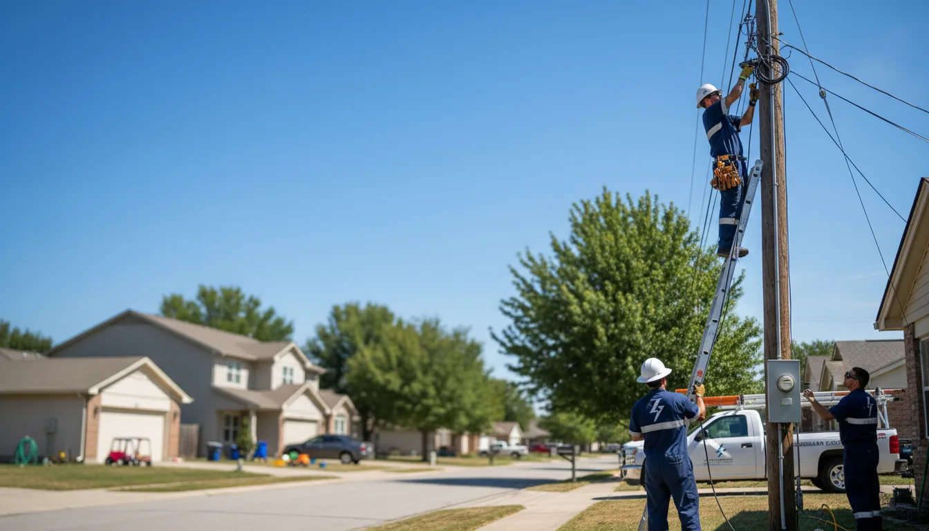 Residential electrician providing installation services in Reading, MI